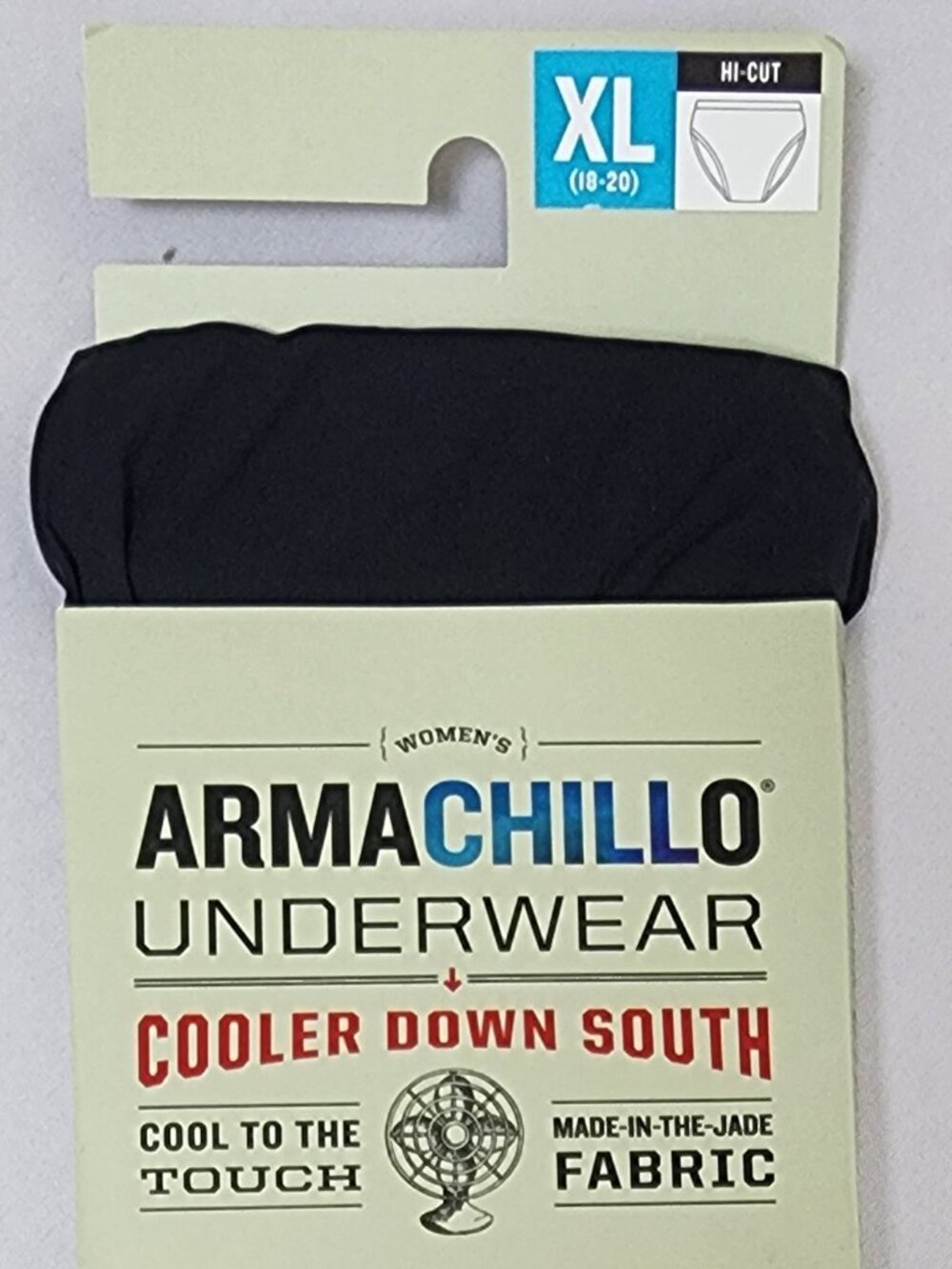 Duluth Trading Armachillo Underwear HI-Cut - Black - XL